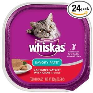 Whiskas Captains Catch with Crab in Sauce Cat Food, 3.53 Ounce (Pack 