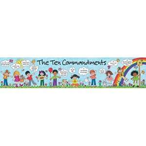  Banner Childrens Ten Commandments: Office Products