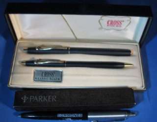 Pens w/ Original Box, Cross Black 2525 Duo Ball Pen & Selectip Set 