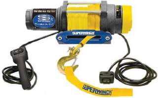   4,500 lb winch with synthetic rope, wired remote and handlebar switch