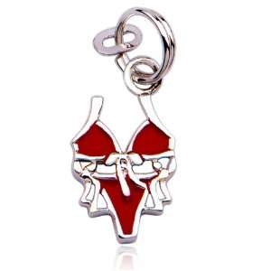  Sterling Silver String Bikini Charm: Jewelry