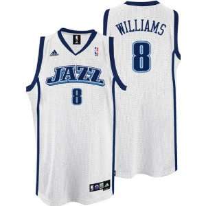  Deron Williams Jersey: adidas White Swingman #8 Utah Jazz Jersey 