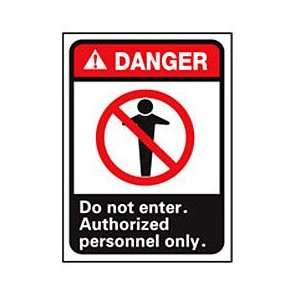 Graphic Signs   Danger Do Not Enter   Plastic 7W X 10H:  