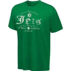  Winnipeg Jets Kelly Green Wilmount T Shirt: Sports 