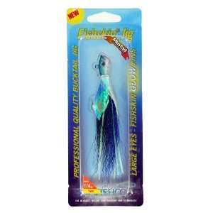 ProFish Saltwater Fishing Lure Bucktail 1/4oz Blue Glo  