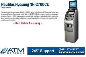 Nautilus Hyosung NH 2700CE 2700 Series ATM Machine  