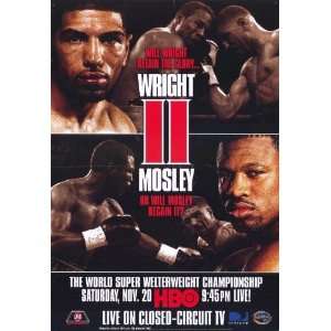  Winky Wright vs Shane Mosley 11 x 17 Poster