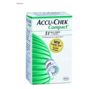  Accu Chek Compact Test Strips 51 box   Roche 3038106 