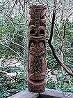 Wassup TIKI STATUE #101 Palm Tree Hawaiian Carving Art