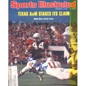  Bubba Bean autographed Sports Illustrated Magazine (Texas 