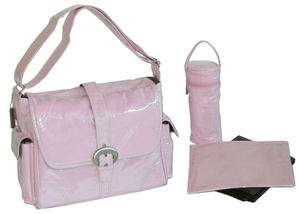Kalencom Baby Diaper Bag 2960 Laminated Buckle Bag Baby Pink 