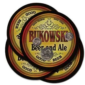  BUKOWSKI Family Name Beer & Ale Coasters: Everything Else