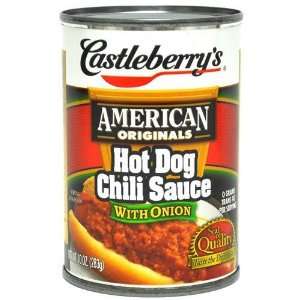 Castleberry Hot Dog Chili with Onion Grocery & Gourmet Food