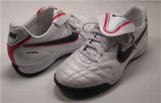 New Nike Tiempo Natural III TF soccer cleats shoes White Red Black 