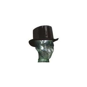  Black Sequin Top Hats