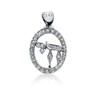   Hai Pendant in 14KT. White Gold Exclusive Jewelry of NY Inc Jewelry
