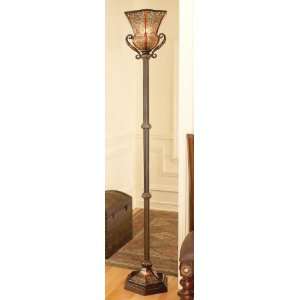  69 Classic Italian Style Rustic Torchiere Floor Lamp 