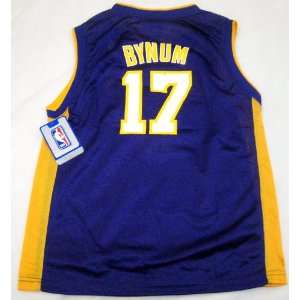  Andrew Bynum Youth Jersey: adidas Purple Replica #17 Los 