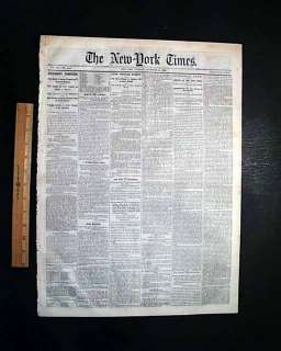 JOHN WILKES BOOTH REVIEW Civil War 1864 Old Newspaper *  