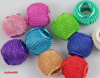   jewelry lots Basketball wives earrings Spacer Mesh Beads 12mm  