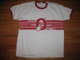 Vintage 80s HAWAII OAHU 1980 t shirt surf pearl jam  