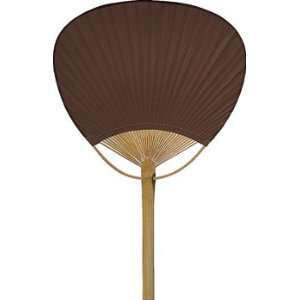  Chocolate Brown Paper Paddle Fan: Home & Kitchen