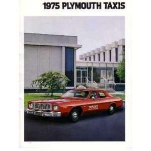    1975 PLYMOUTH TAXI Sales Brochure Literature Book: Automotive