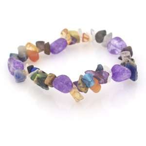  Multicolor Crystal and Jade Chip Bracelet CoolStyles 