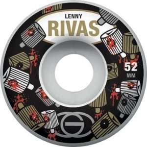  Gold Wheels Wildstyle Lenny Rivas 52mm Wheel: Sports 
