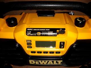 DEWALT INDUSTRIAL WORKSITE CHARGER / RADIO MODEL DC012  