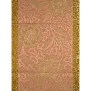  Scalamandre Mercante Venezia Rigato   Pesca and Beige 