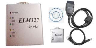 New ELM 327 V1.4 USB CAN BUS Scanner ELM327 Software  