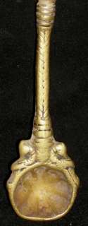 Traditional Indian Ritual Oil Spoon Statue God Krishna  