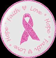 Ladies Pink Ribbon Breast Cancer Awareness Flip Flops  