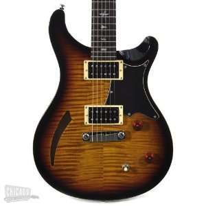 PRS SE Custom Semi Hollow Guitar Tri Color Sunburst 