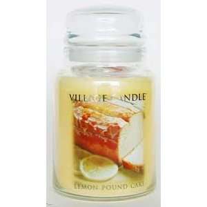  Village Candle Lemon Pound Cake Jar Candle 26 oz: Home 