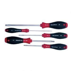  Wiha 30295 Screwdriver Set, Slotted and Phillips, 5 Piece 