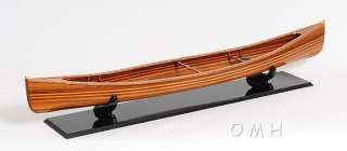 Canadian Cedar Strip Canoe Wood Boat Display Model 44  
