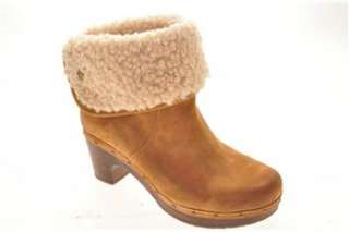 UGG Australia Lynnea Womens Ankle Boots Brown Designer Medium Leather 