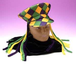 Adult Mardi Gras Dreads Dreadlocks Party Hat Costume  