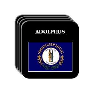  US State Flag   ADOLPHUS, Kentucky (KY) Set of 4 Mini 