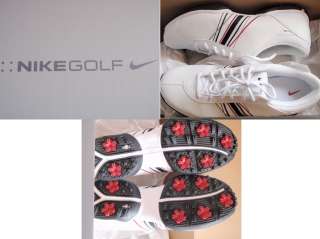 NEW Womens Nike Delight Golf Shoes White/Red/Black NIB 10/10  