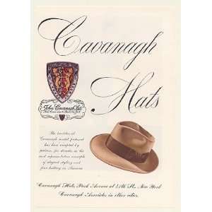  1947 Cavanagh Hats Traditional Model Hat Print Ad (51556 