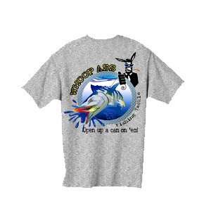  WhoopAss Wahoo T shirt Grey Large