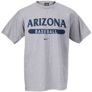  Nike Arizona Wildcats Ash Baseball T shirt Sports 