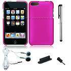 HOT PINK HARD BACK SNAP ON CASE COVER HEADSET FOR APPLE