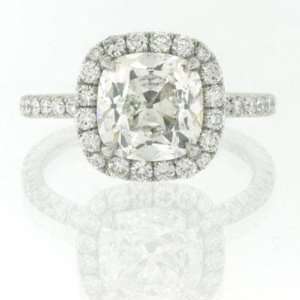   Antique Cushion Brilliant Diamond Engagement Anniversary Ring: Mark