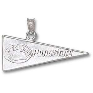   : Penn State & Lion Head Pennant Pendant (Silver): Sports & Outdoors
