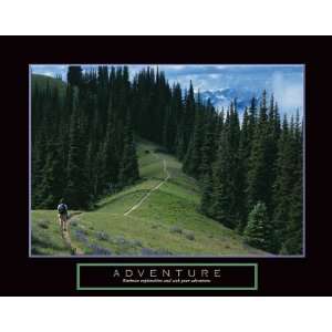  Adventure: Hiking Motivational Outdoors Poster Print 