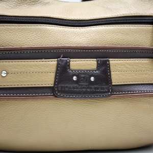 Stone Mountain Beige Leather Handbag  